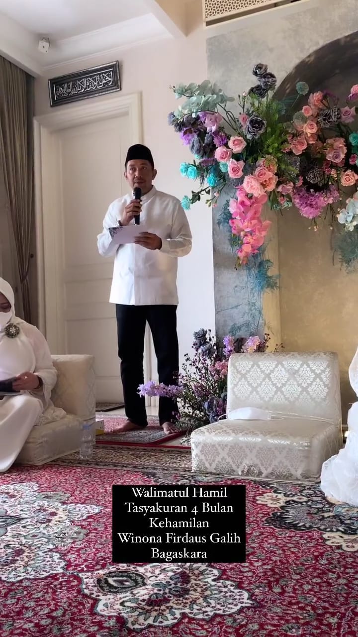 9 Momen pengajian 4 bulanan kehamilan Winona Willy, berjalan khidmat