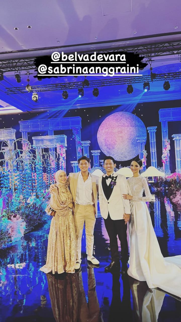 11 Momen resepsi pernikahan Belva dan Sabrina, megah bak kerajaan