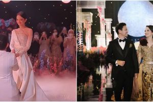 11 Momen resepsi pernikahan Belva dan Sabrina, megah bak kerajaan