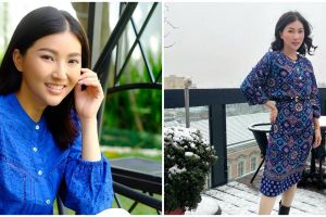 9 Gaya Sarwendah liburan pakai daster, tampil nyentrik di Paris