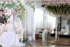 Lokasi nikah mantan suami Mawar AFI sempat banjir, ini 9 potretnya