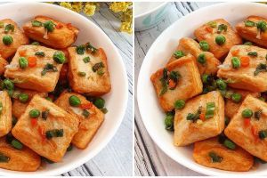 Resep tahu pedas kacang polong, sederhana dan auto bikin nagih