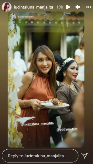 9 Penampilan Lucinta Luna di pernikahan Venna Melinda, gayanya anggun