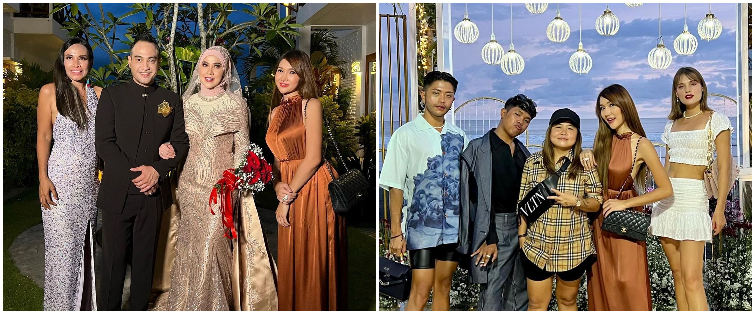 9 Penampilan Lucinta Luna di pernikahan Venna Melinda, gayanya anggun