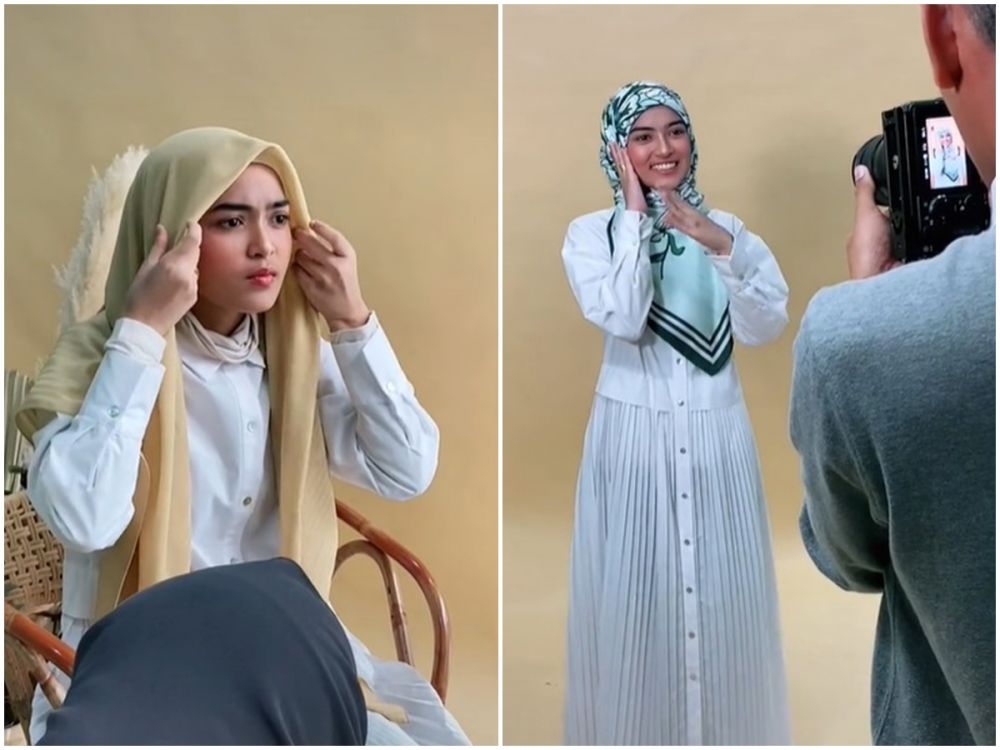 Berparas seperti pria, identitas model hijab ini bikin tercengang