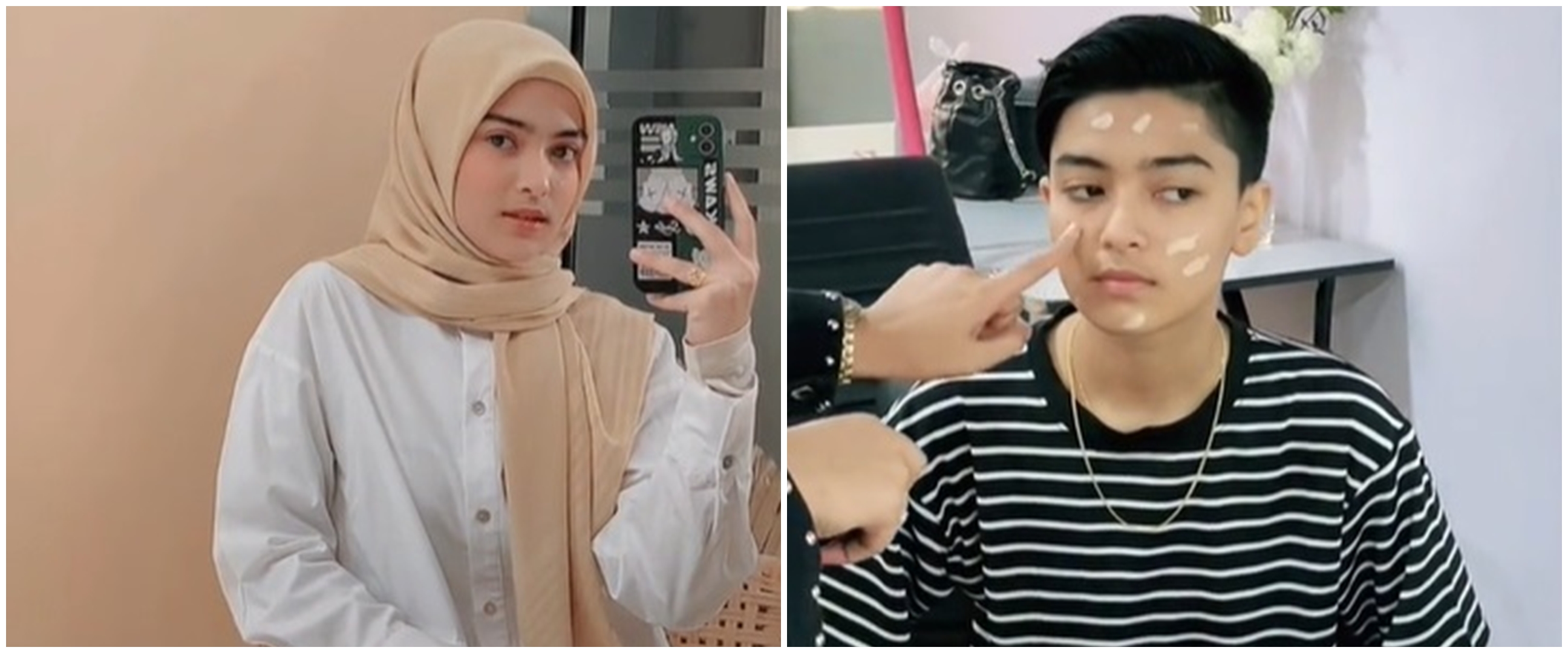 Berparas seperti pria, identitas model hijab ini bikin tercengang