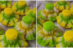 Resep kue bikang mawar antigagal, enak dan merekah sempurna