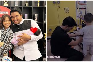 11 Momen Thariq Halilintar momong Gala Sky, mandiin sampai nyuapin