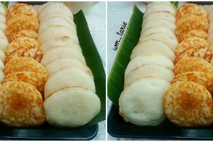 Resep apem tape tanpa mixer, lembut, empuk, dan sederhana