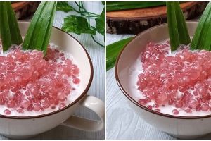 Resep bubur mutiara simpel, kuah santannya gurih bikin nagih
