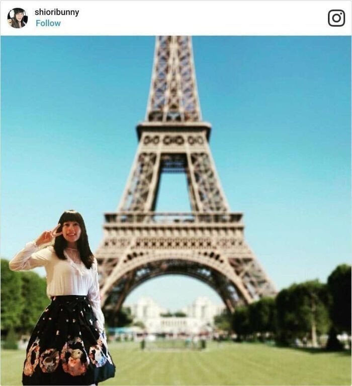 13 Foto editan netizen liburan ke Paris ini hasilnya bikin ngakak