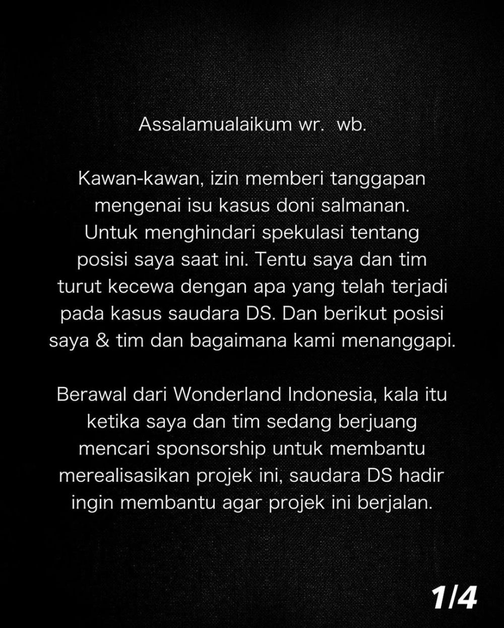 Proyeknya sempat didanai Doni Salmanan, begini tanggapan Alffy Rev