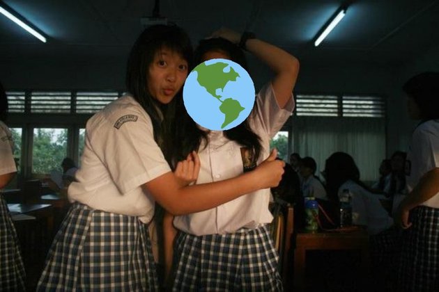 potret lawas dita karang saat sma twitter