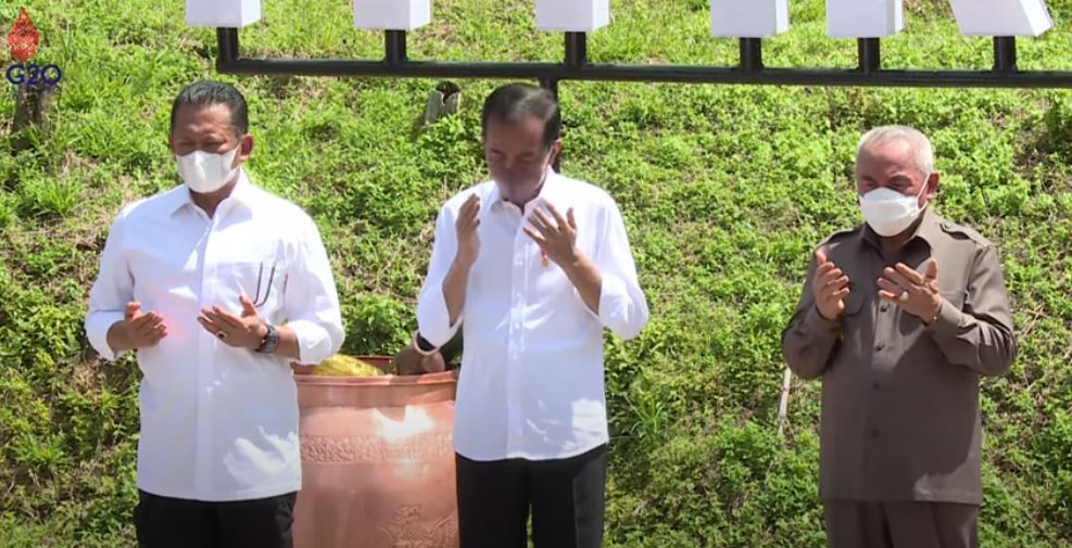 11 Momen Presiden Jokowi gelar ritual Kendi Nusantara di titik nol IKN