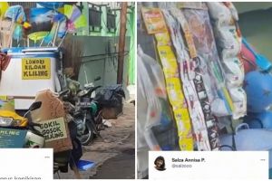 Ibu ini tawarkan barang dan jasa dalam satu motor, penuh perjuangan