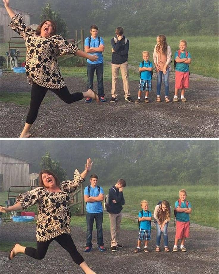 11 Momen absurd beda gaya sendiri saat foto bareng, ngeselin tapi lucu