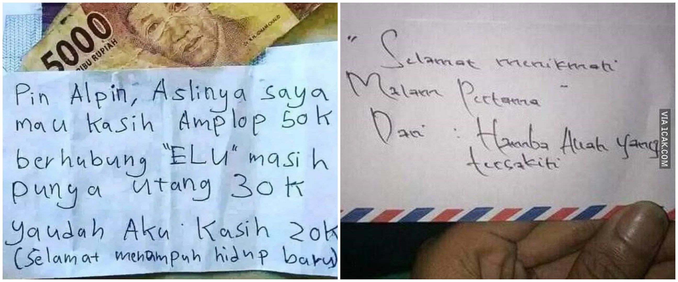 13 Tulisan kocak di amplop ini bikin nggak habis pikir