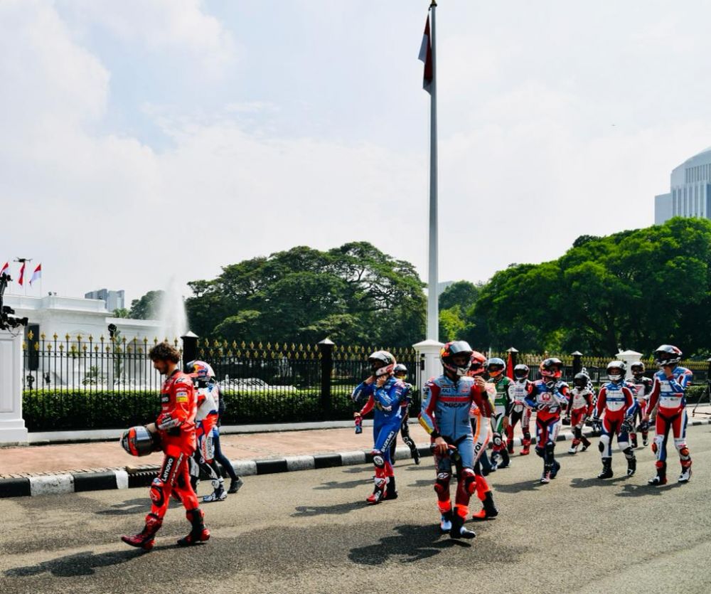 11 Momen pembalap MotoGP bertemu Presiden Jokowi