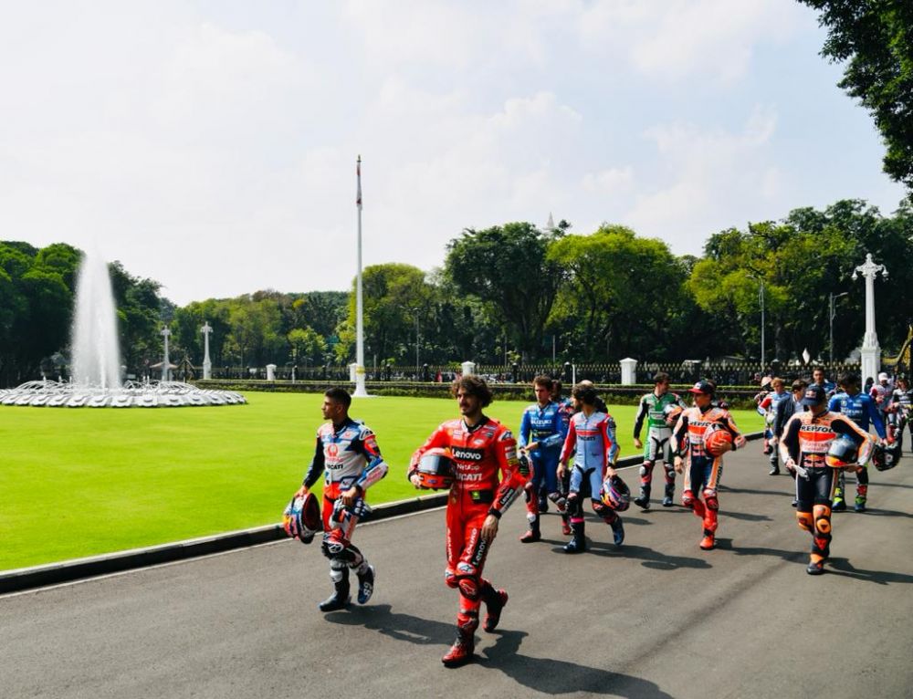 11 Momen pembalap MotoGP bertemu Presiden Jokowi