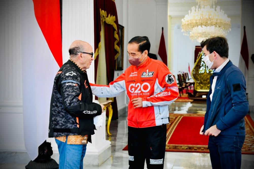 11 Momen pembalap MotoGP bertemu Presiden Jokowi