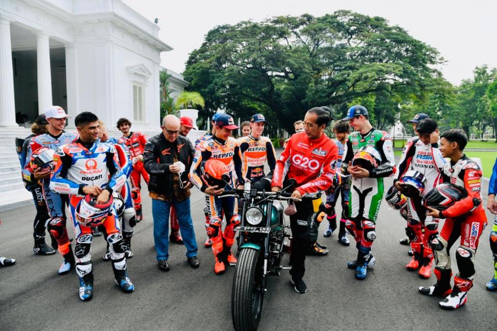 Curhat Jokowi saat tak boleh ikut parade pembalap MotoGP Mandalika