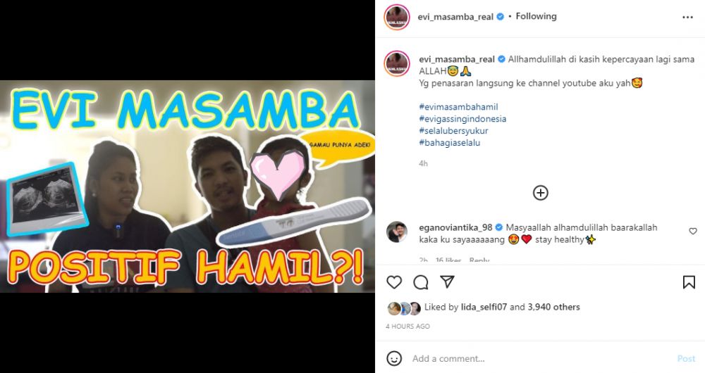 7 Momen Evi Masamba umumkan kehamilan anak kedua, suami sempat syok