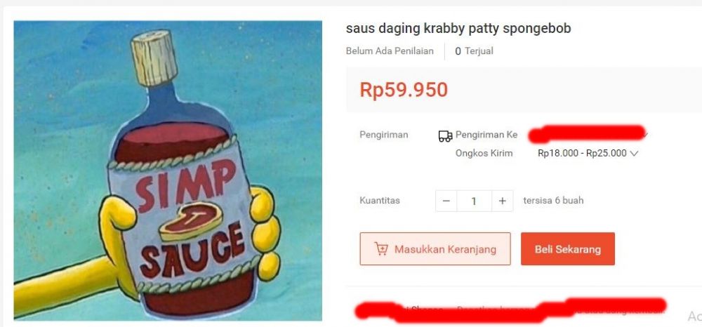 benda kartun spongebob dijual online berbagai sumber