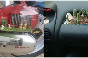 13 Potret lucu hiasan di kendaraan ini bikin heran melihatnya