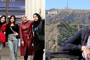 9 Potret ibu Ayu Ting Ting liburan di AS sama gengnya, gayanya trendy