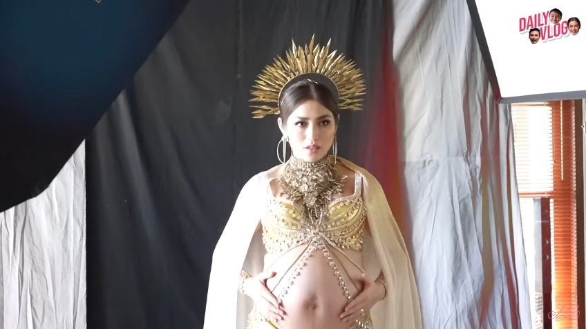 Gaya foto maternity 13 presenter, Jessica Iskandar bergaya ala Beyonce