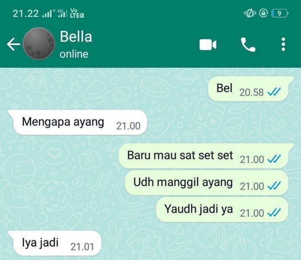 13 Chat lucu asal ayang senang, endingnya nyeleneh pol