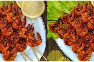 Resep udang bakar madu simpel, praktis dan antiamis