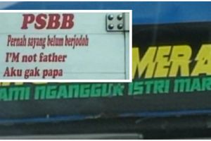 7 Singkatan lucu di belakang truk ini bikin semringah