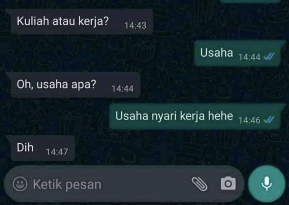 13 Chat lucu awalnya nanya, endingnya malah menjengkelkan