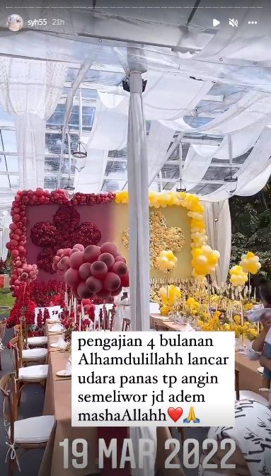 11 Momen pengajian 4 bulanan kehamilan Aisyahrani adik Syahrini