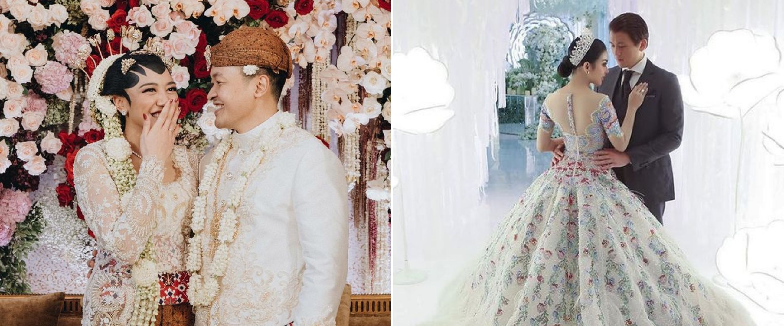11 Pernikahan mewah anak konglomerat, Putri Tanjung usung adat Jawa