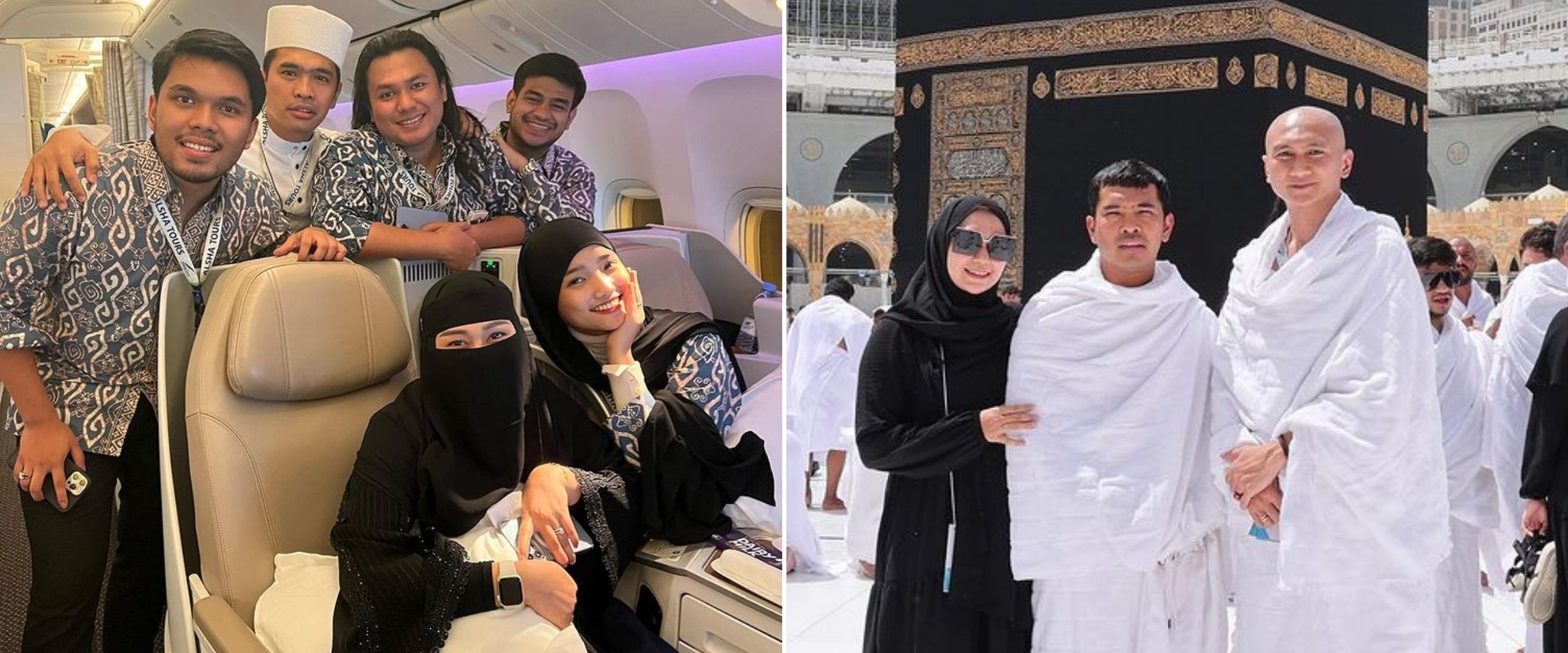 9 Potret umrah Putra Siregar bareng seleb, Fuji cantik berhijab