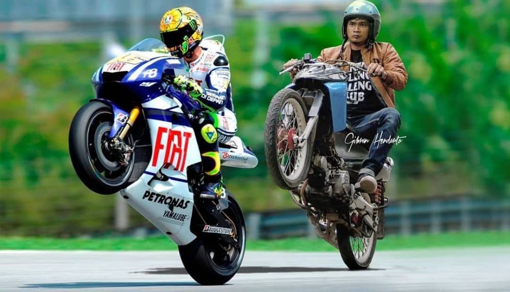 11 Foto editan lucu pembalap MotoGP, Miguel dapat minyak goreng