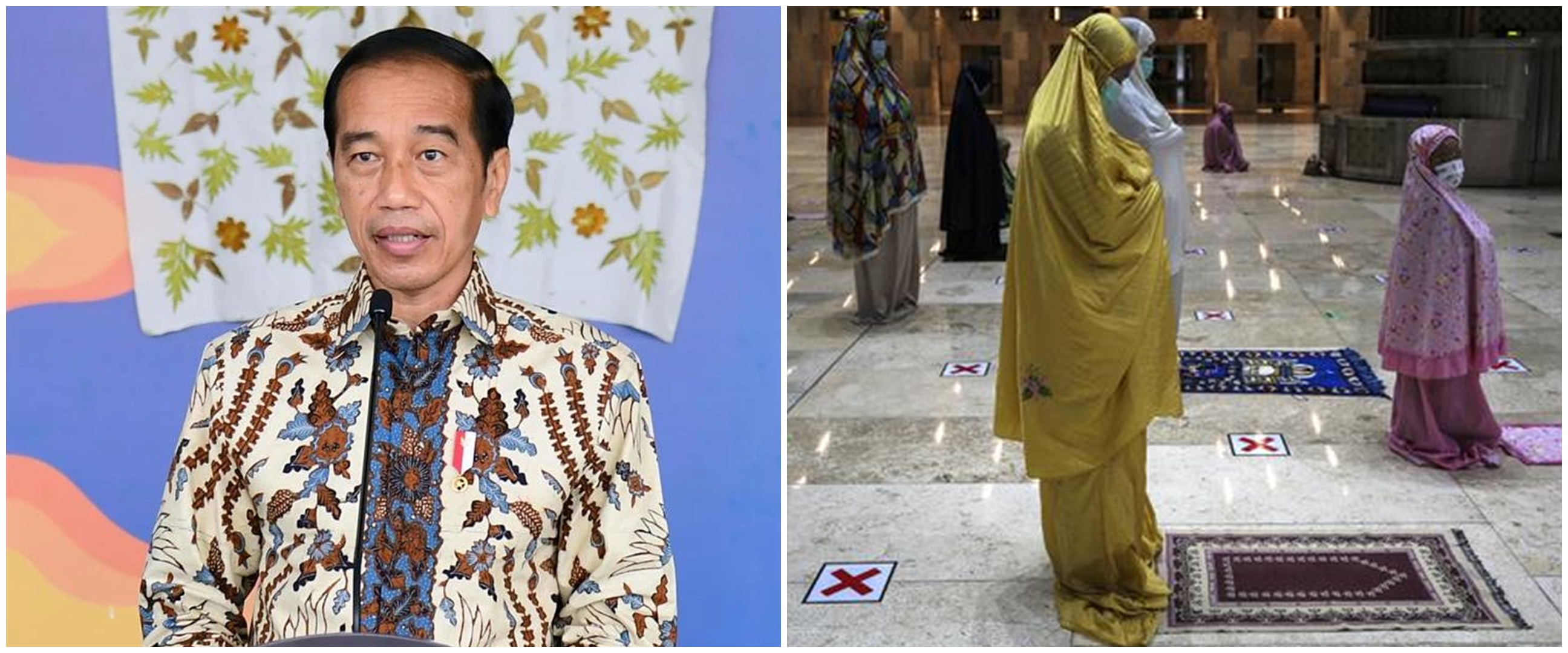 Jokowi perbolehkan tarawih dan mudik, syarat vaksin 2 kali dan booster