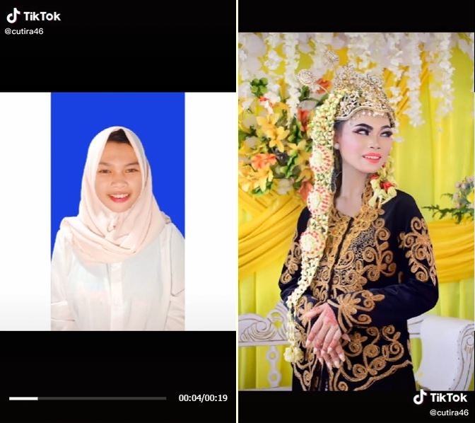 Viral pengantin pakai baju gabungan adat Jawa-Sunda, begini potretnya