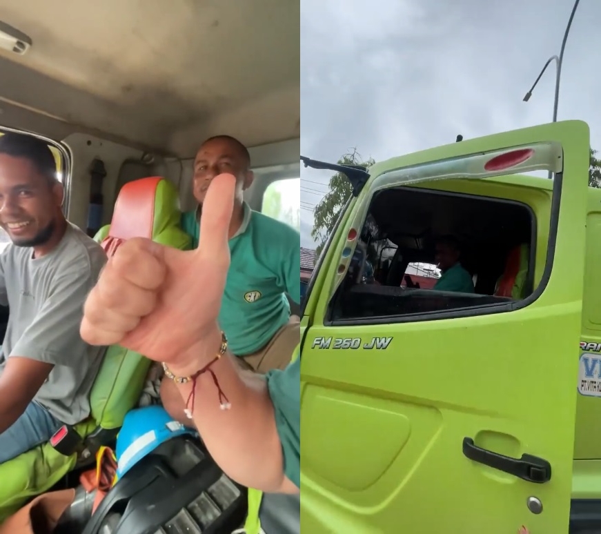 7 Aksi pria bule terobos banjir di Sangatta Kaltim, akamsi abis