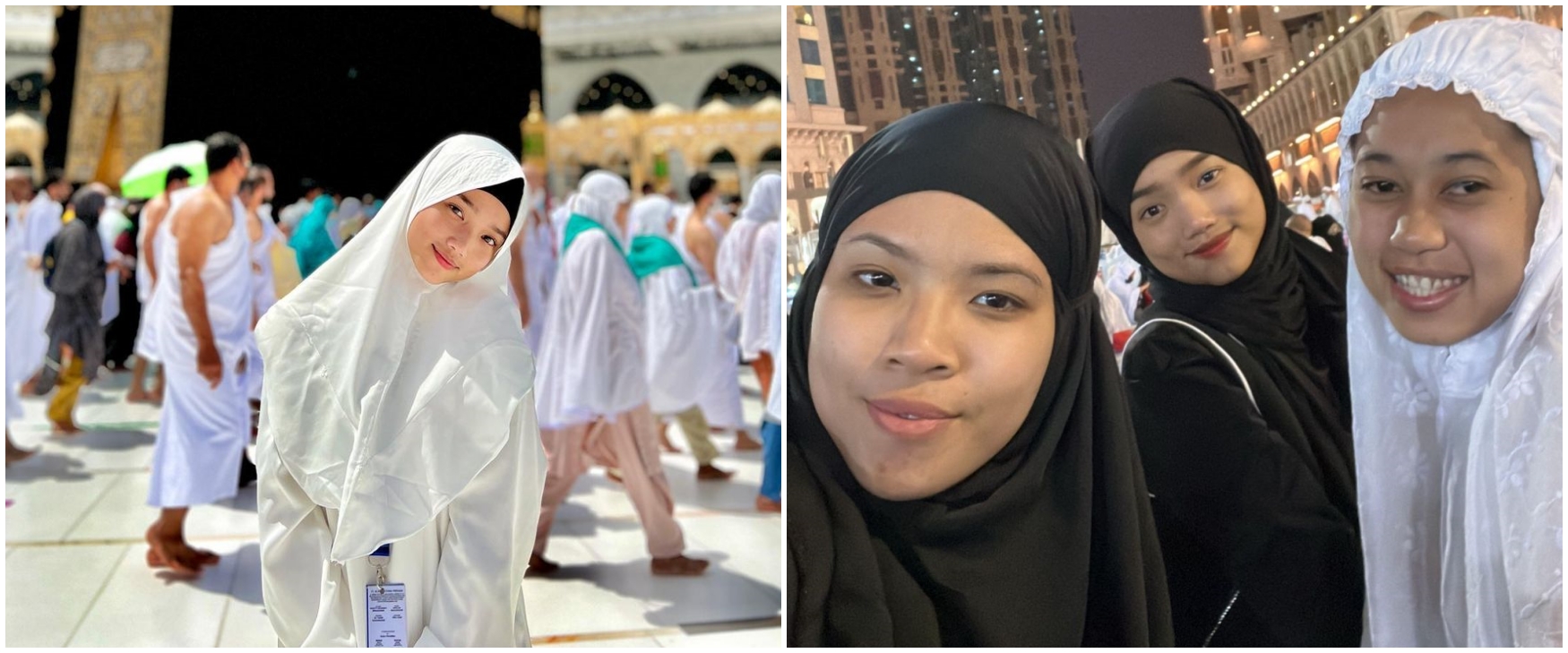 9 Potret Fuji umrah ke Tanah Suci, ajak serta pengasuh Gala Sky