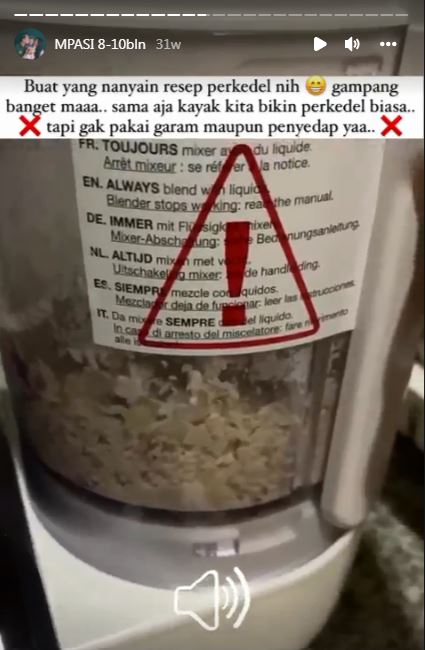 8 Alat dapur Asmirandah saat bikin MPASI, makin praktis & hemat waktu