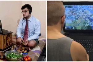 11 Potret kocak cowok bisa multitasking ini bikin senyum receh