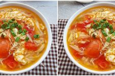 Resep sop tomat telur simpel, enak, dan ekonomis