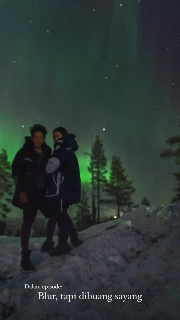 9 Potret honeymoon Alika Islamadina di Finlandia, berburu aurora
