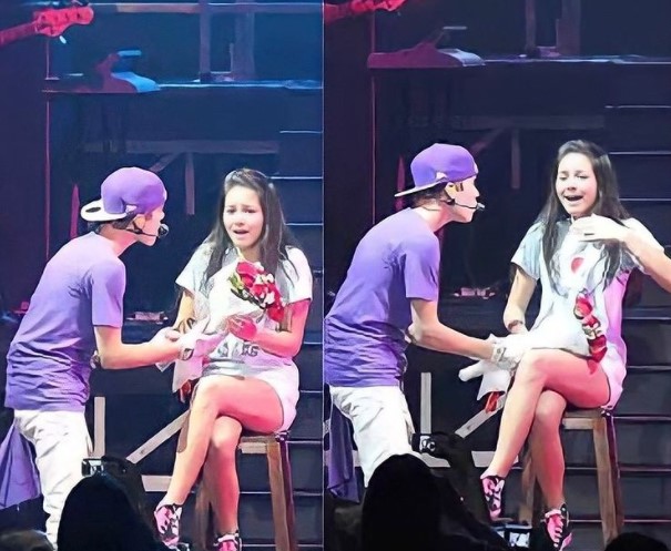 Kenangan Alyssa Daguise saat diajak Justin Bieber naik ke panggung