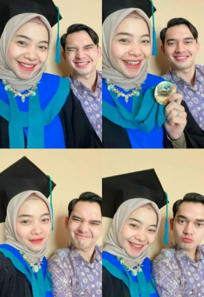 7 Momen Ikbal Fauzi dampingi istri wisuda profesi, penuh kebahagiaan