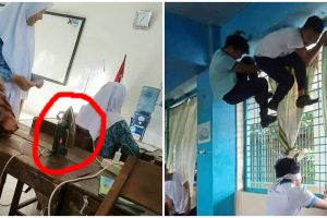 21 Kelakuan absurd siswa di kelas ini bikin guru pusing kepala