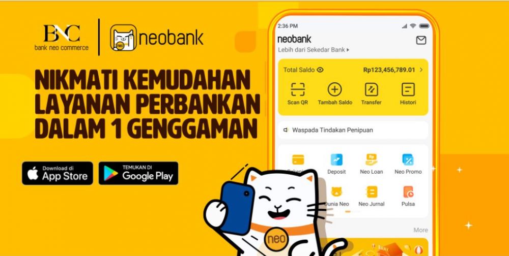 7 Kelebihan dan fitur aplikasi Neo Bank, aman untuk digunakan